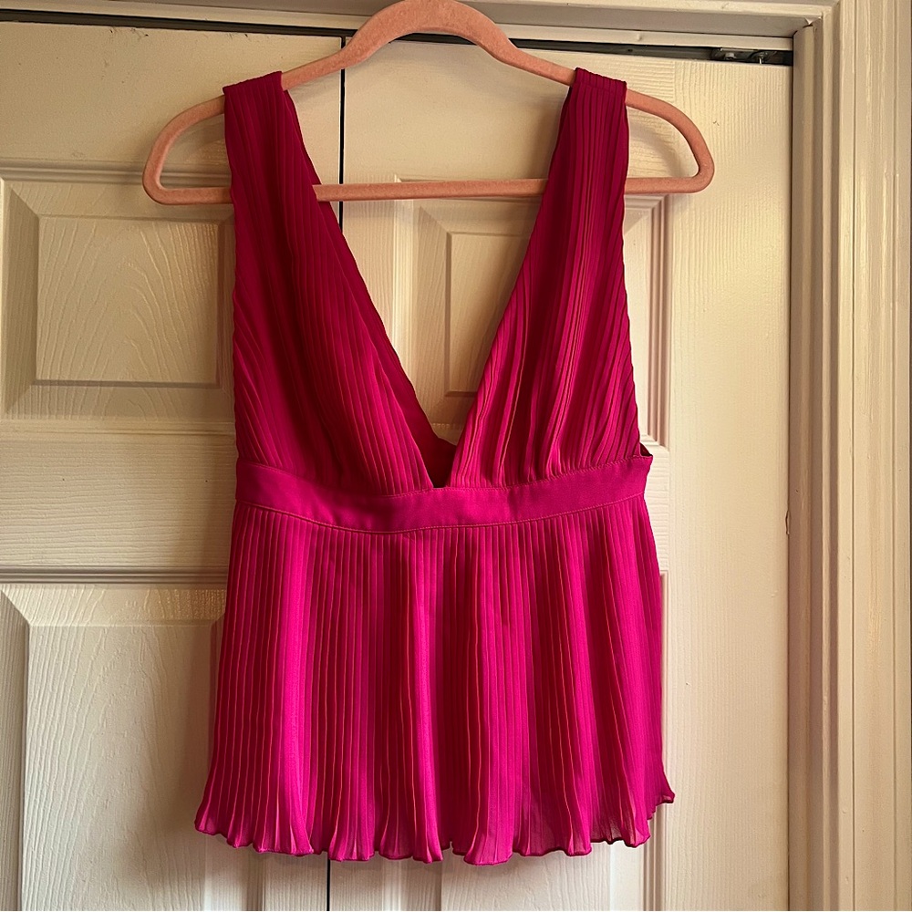 ASOS Tie Back Top | Color Magenta Pink | Size M/L